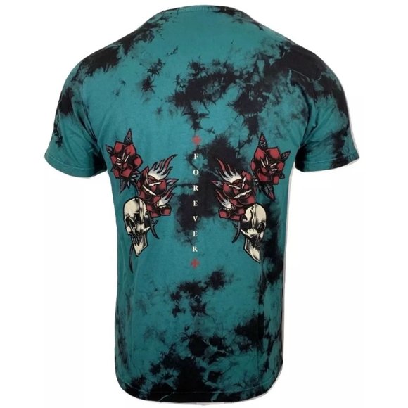 AFFLICTION Men's T-Shirt S/S SCARED TOUCH Black - Picture 2 of 12